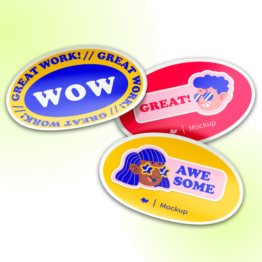 Custom Oval Stickers