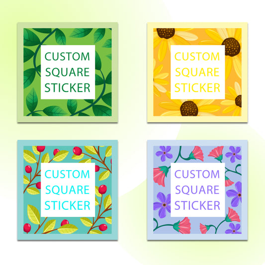 Custom Square Stickers