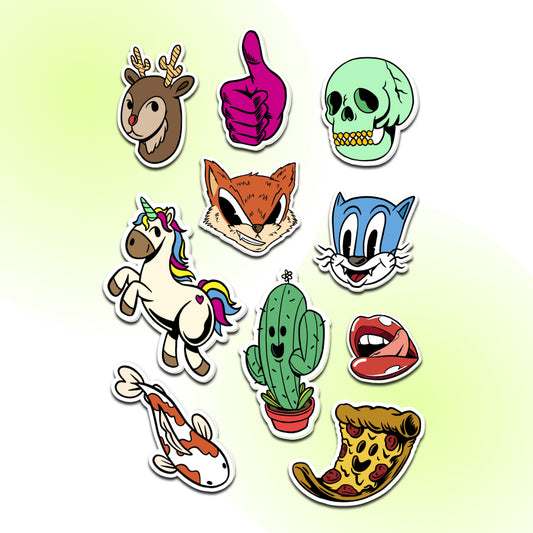 Custom Glossy Stickers