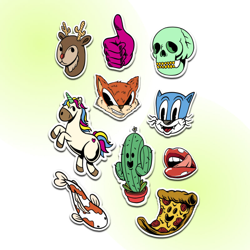 Custom Glossy Stickers