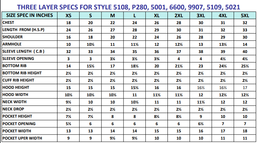 Hoodie 5108 - Three Layer - Unisex